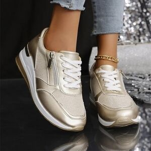 Gold Women's Sneakers